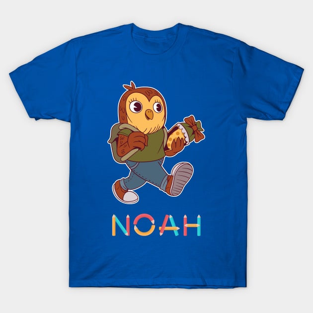 School Enrollment Owl Noah T-Shirt by DePit DeSign